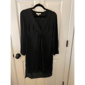 Halston Black V Neck Tunic Dress XS